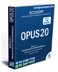 Comprar Opus 20 Módulo 1 Presupuesto Programable 12 Meses
