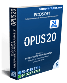 Comprar Opus 20 Módulo 1 Presupuesto Programable 24 Meses